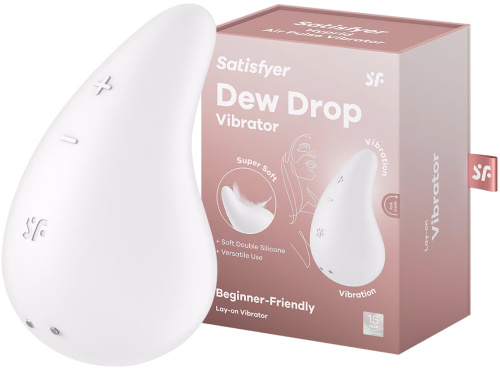 Клиторальный вибростимулятор Satisfyer Dew Drop белый
