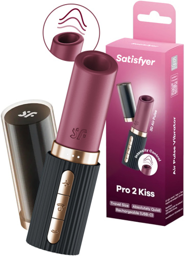 Вакуумно-волновой стимулятор-помада с вибрацией Satisfyer Pro 2 Kiss