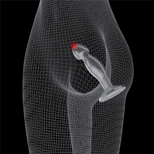 Прозрачная анальная втулка Lovetoy Flawless Clear Prostate Plug 17 см фото 11