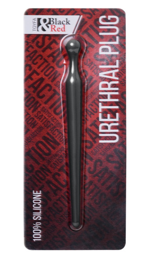 Черный уретральный буж Toyfa 10 см фото 4