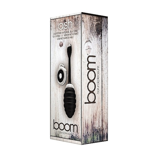 Черное виброяйцо Boom Ash фото 2