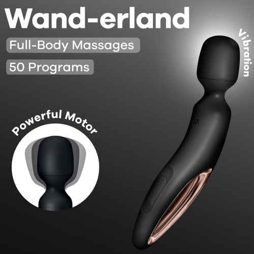 Вибромассажер для тела Satisfyer Wand-erland Black фото 2