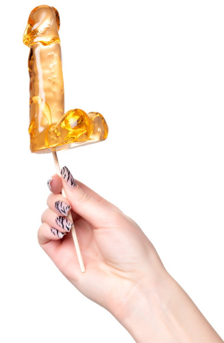 Карамельный леденец Пенис со вкусом амаретто 170 гр фото 2