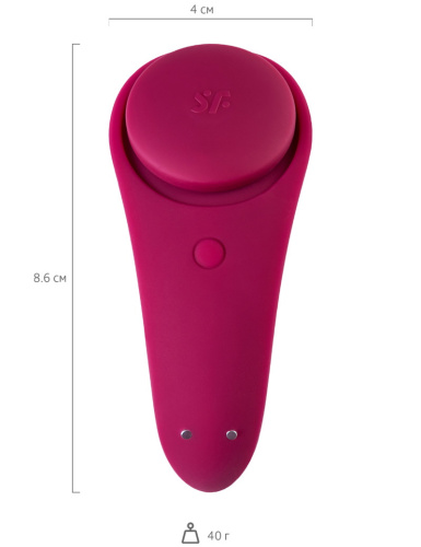 Клиторальный смарт-стимулятор Satisfyer Sexy Secret бордовый фото 6