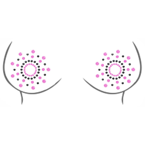 Наклейки на грудь со стразами Body Covers