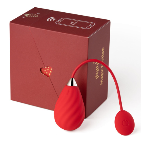 Смарт-виброяйцо Magic Motion Magic Sundae красное фото 11