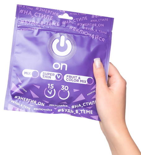 Презервативы ON Super Thin ультратонкие 0,05 мм 15 шт фото 2