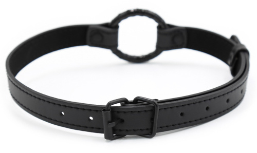 Черный кляп-кольцо фото 3