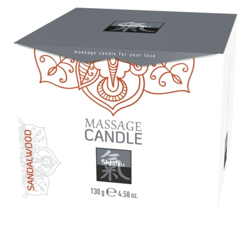Массажная аромасвеча Shiatsu с ароматом сандала 130 гр фото 3