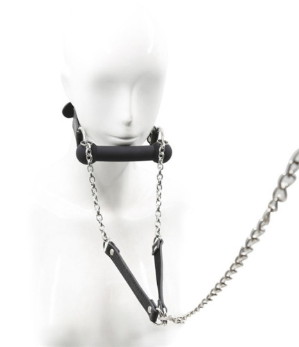 Кляп-трензель с поводком фото 3