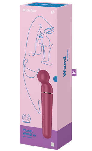 Перезаряжаемый вибромассажер с плавающей головкой Satisfyer Planet Wand-er Rose фото 8