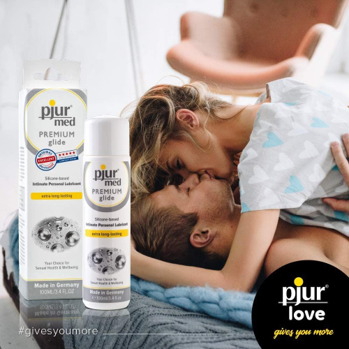 Гипоаллергенный силиконовый лубрикант Pjur Med Premium glide 100 мл фото 3