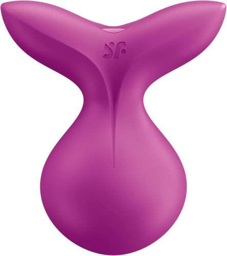 Перезаряжаемый мини-массажер Satisfyer Viva La Vulva 3 малиновый фото 3