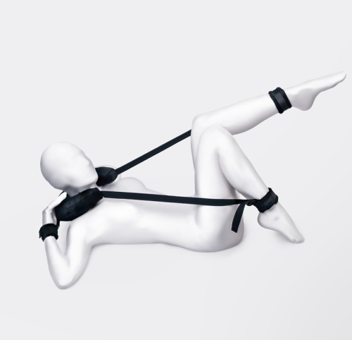 Фиксирующий бондаж на руки и ноги с подушкой под шею Anonymo фото 3