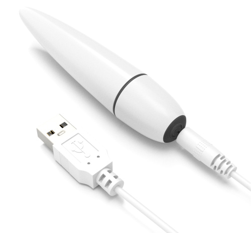 Белый мини вибратор Ijoy Rechargeable Power Play фото 6
