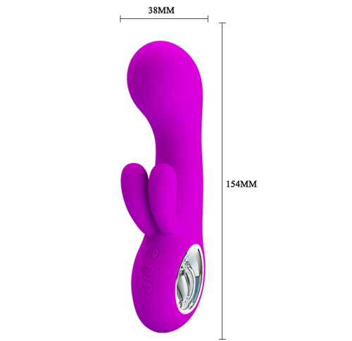 Перезаряжаемый вибратор Pretty Love Valentine с клиторальной стимуляцией, пурпурный фото 4