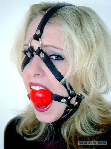 БДСМ маска с кляпом и фиксацией подбородка фото 2