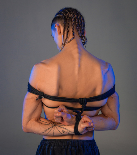 Черная веревка для бондажа Party Hard Do Not Disturb 5 м фото 5