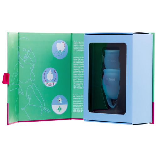 Набор менструальных чаш Satisfyer Feel Confident, голубой фото 9