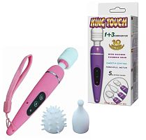 Вибромассажер King Touch розовый