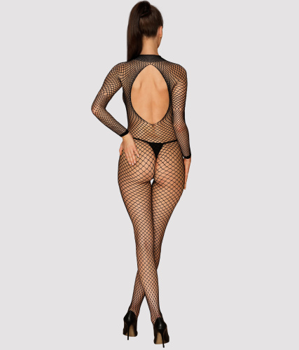 Боди-комбинезон в сетку с рукавами и открытым доступом XL/XXL фото 4