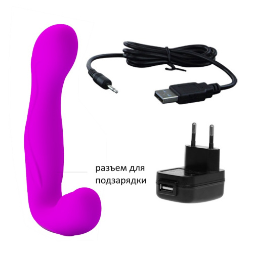 Безремневой страпон с вибрацией Pretty Love Beau фото 5