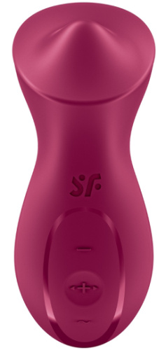 Клиторальный вибромассажер с плавающим стимулятором Satisfyer Exciterrr бордовый фото 3