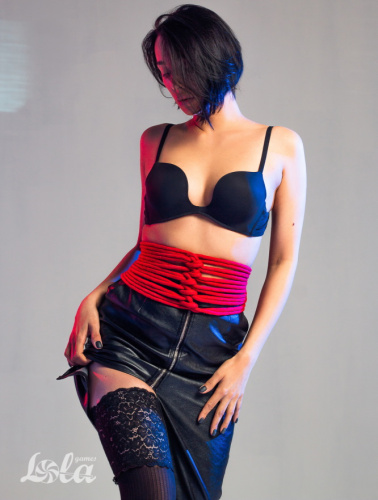 Красная веревка для бондажа Party Hard Tender 10 м фото 3