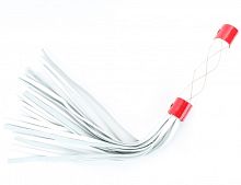 Бело-красная кожаная плеть