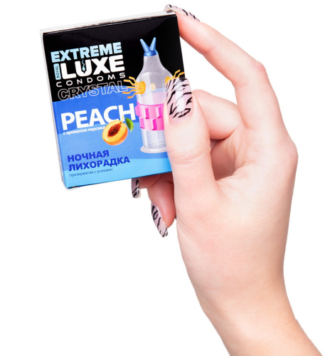Презерватив Luxe Extreme Ночная Лихорадка с ароматом персика фото 6