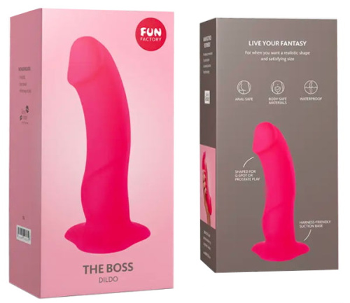 Фаллоимитатор Fun Factory The Boss Stub розовый 18 см фото 6