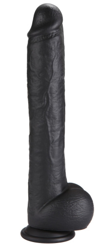 Фаллос-гигант черного цвета X-Men Louis Cock 32 см фото 2
