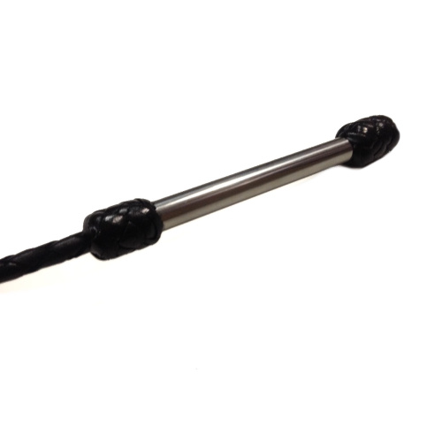 Стек кожаный с металлической ручкой 50 см фото 3