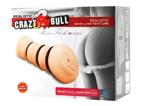 Мастурбатор-вагина с утягивающими кольцами Rossi Flesh фото 7