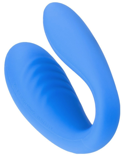 We-Vibe Match Вибромассажер голубой для пар с дистанционным пультом фото 9