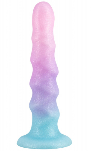 Блестящий фаллос на присоске Flow Unicorn 17 см фото 2