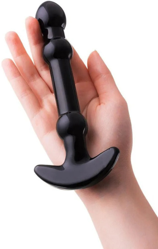 Нереалистичный анальный плаг из стекла Sexus Glass 19 см фото 7