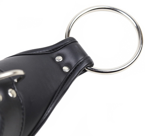 Черные БДСМ фиксаторы на запястья фото 5