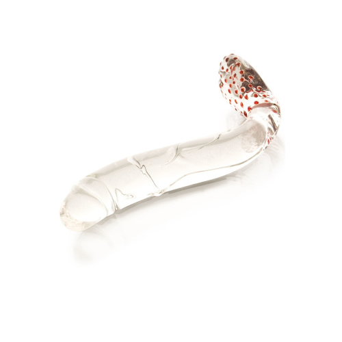 Анальный стимулятор из стекла изогнутой формы фото 2