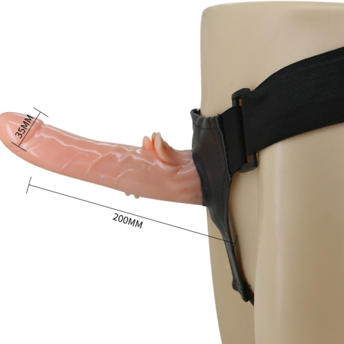 Страпон с клиторальным отростком и ротацией Ultra Harness 20 см фото 6