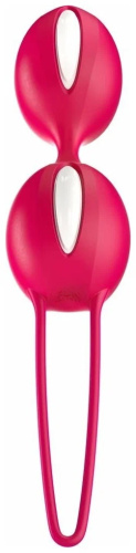 Шарики вагинальные Fun Factory Smartballs Teneo Duo красно-белые фото 2