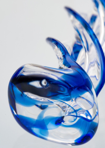 Фаллоимитатор из стекла спиральный 18 см фото 5