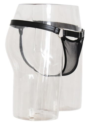 Мужские трусики-стринги с сеточкой фото 3