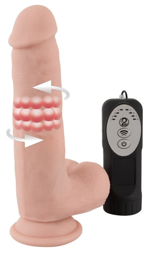 Реалистичный фаллос с ротацией Medical Silicone 20 см фото 5