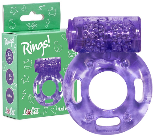 Эрекционное виброкольцо Rings Axle-Pin Purple