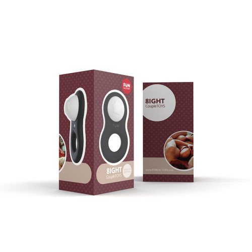 Эрекционное кольцо Lovering Fun Factory черно-белое фото 3