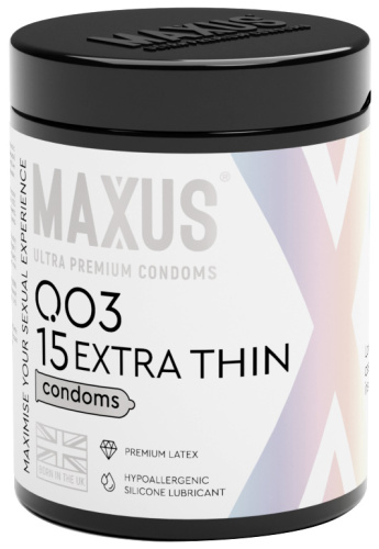 Презервативы в пластиковом кейсе Maxus №15 Extra Thin экстратонкие