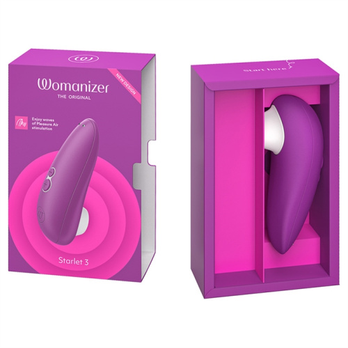 Компактный бесконтактный стимулятор клитора Womanizer Starlet 3 Violet фото 10