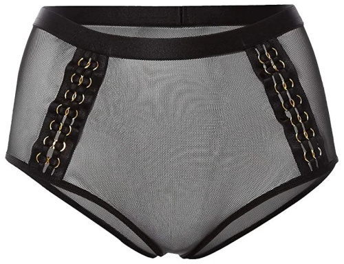 Трусы с высокой талией черные Ненасытная Глория L/XL фото 2