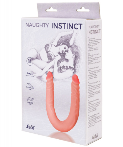 Двусторонний фаллоимитатор Naughty Instinct 44 см фото 4